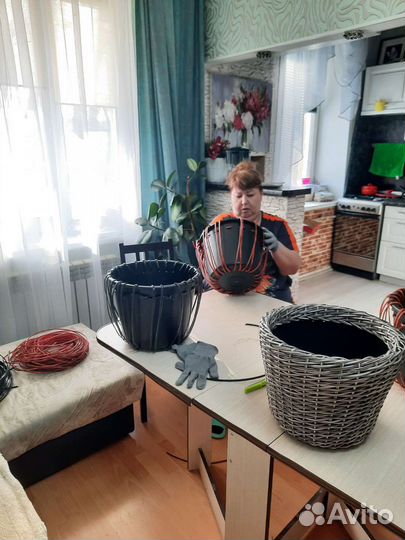 Мастер класс по плетению кашпо