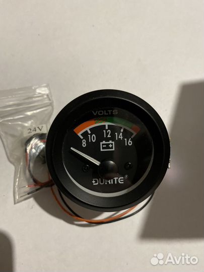 Вольтметр durite вспомогательной приборной панели
