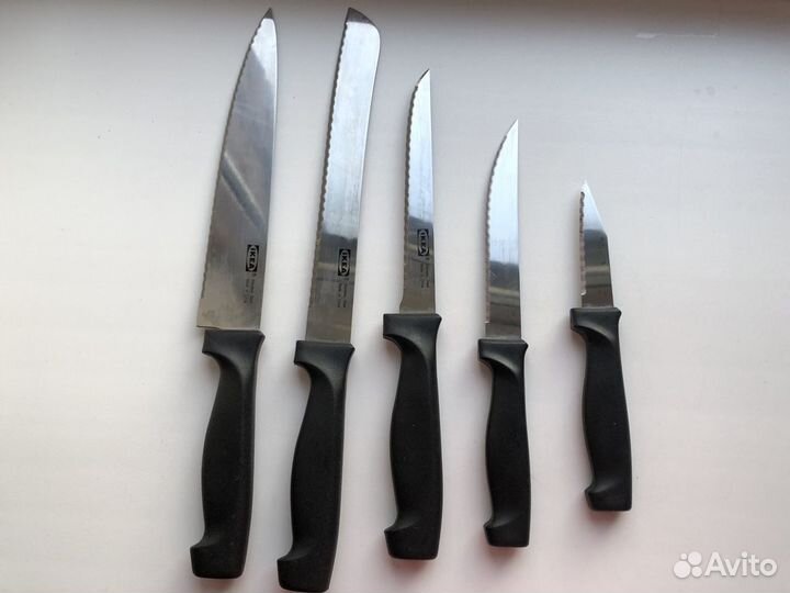 Набор кухонных ножей с подставкой икеа