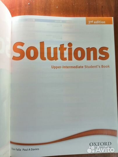Учебник solutions upper intermediate