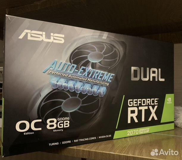 Коробка Asus Geforce RTX 2070 Super