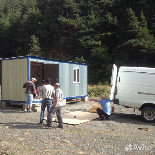 Бытовка Вагончик на металлическом каркасе