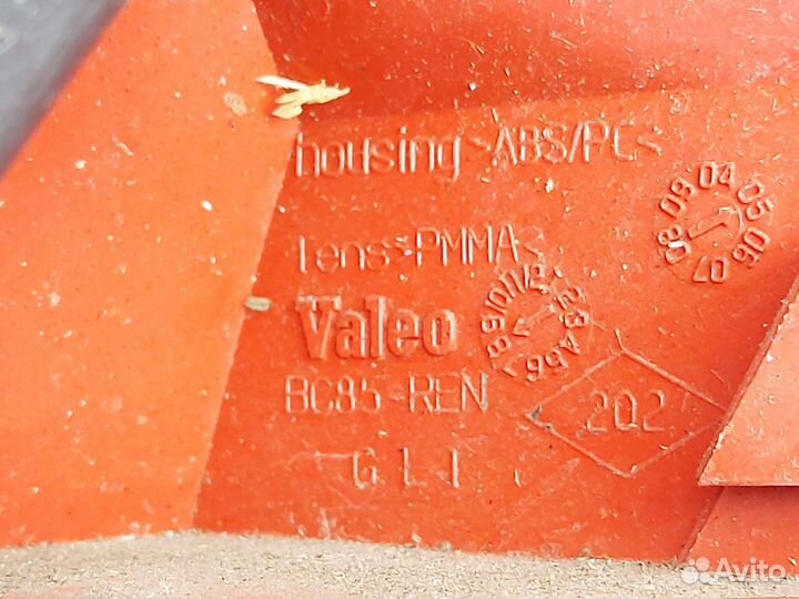 Фонарь задний левый Renault Clio 3. 2005-2009