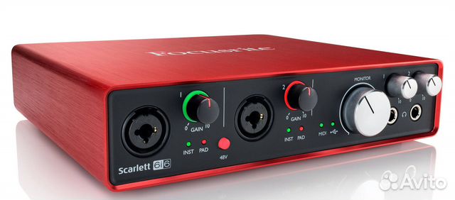 Аудио интерфейс focusrite scarlett 6I6