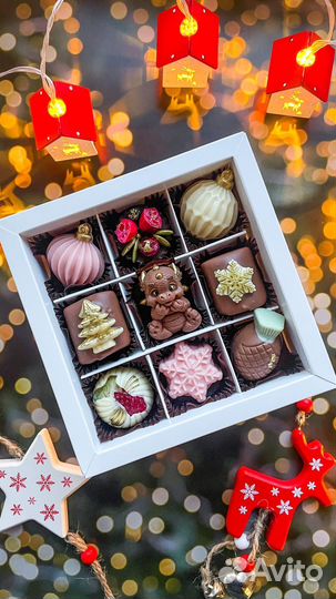 Шоколадные конфеты на новый год в подарок