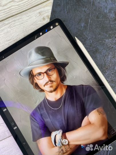 Портрет по фото на холсте / печать на холсте