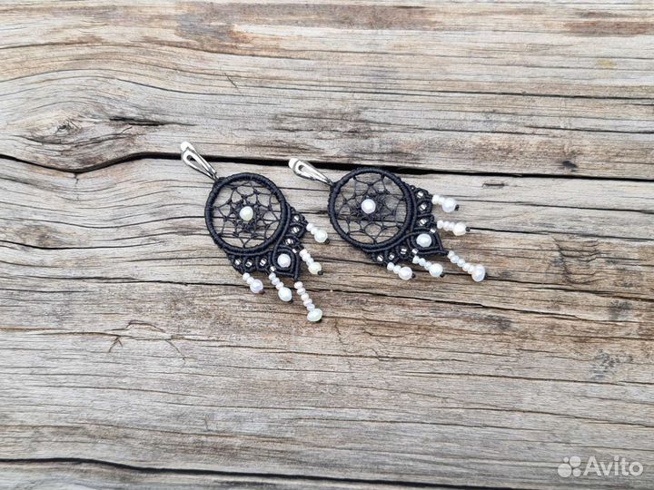 Серьги с жемчугом 