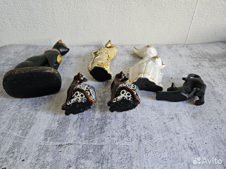 Фигурки кошек, набор 6 штук