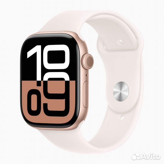 Apple Watch S10 42mm Rose Gold Light Blush Band