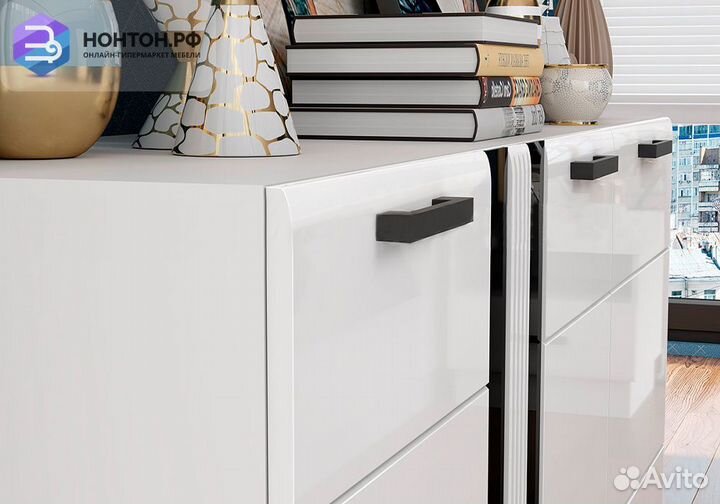 Комод Магнолия белый глянец