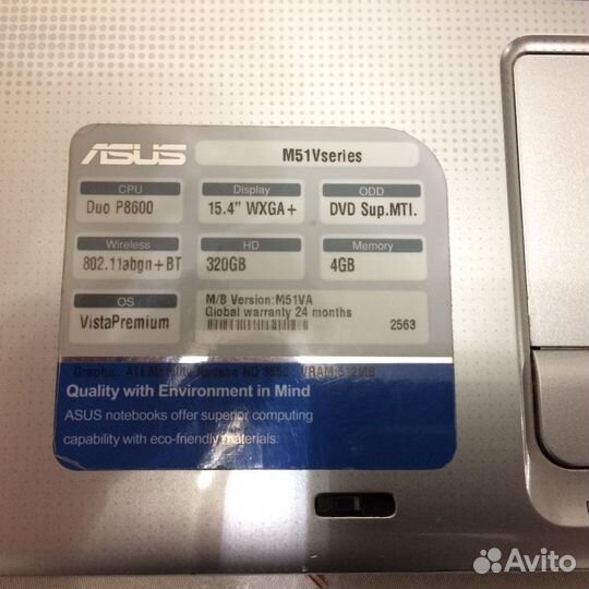 Ноутбук asus M51V