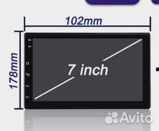 Магнитола 2(7дюймов) дин на Android11,2Гб /16