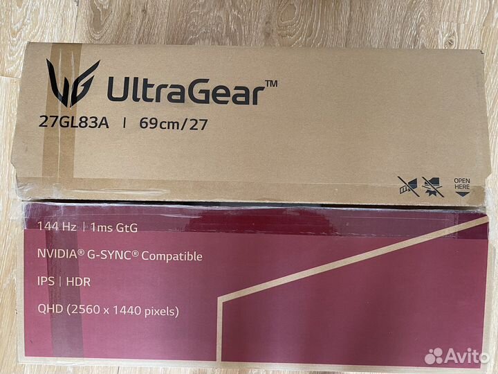 Монитор Lg 27GL83A 144Гц QHD