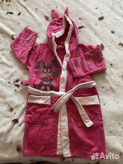 Халат махровый для девочки