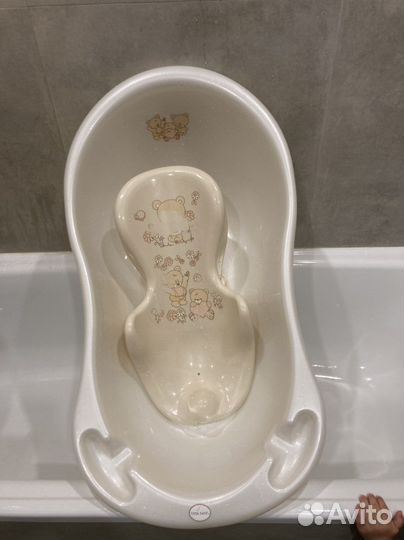 Ванночка для купания с горкой