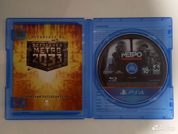 Игра Ps4. Metro Redux