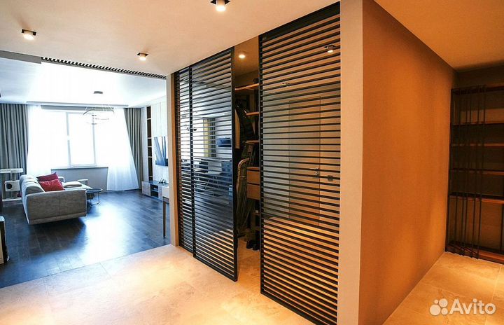 Реечные перегородки / Перегородки из реек