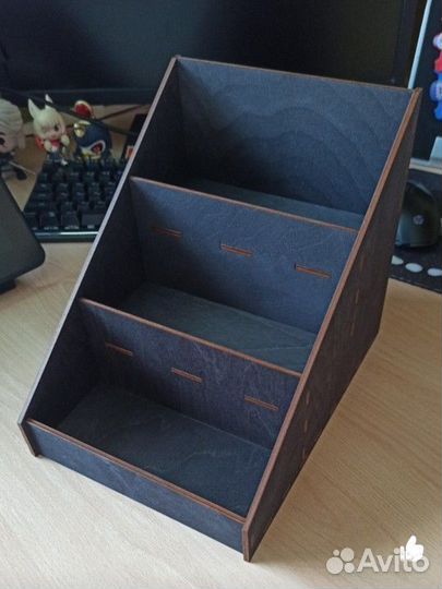 Горка стеллаж лофт деревянная