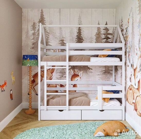 Детская кроватка - Двухэтажный домик