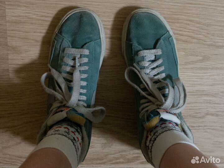 Кеды Nike бирюзовые