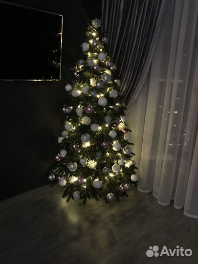 Елка искусственная литая 180 бу