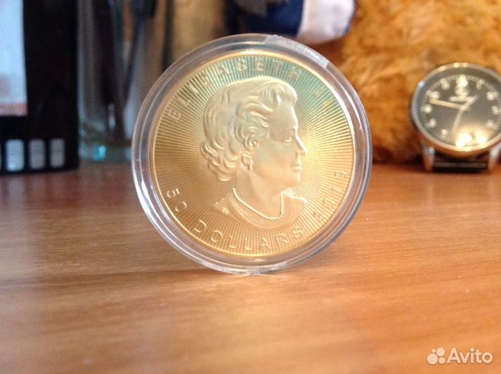 Коллекционная монета 24 К золото