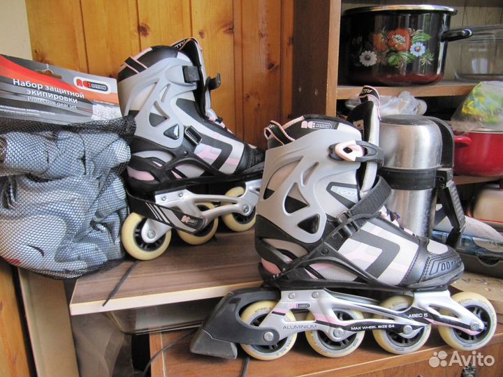 Роликовые коньки женские 38 пара