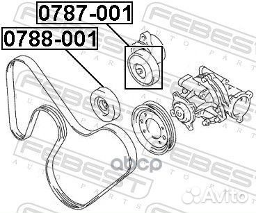 Ролик обводной suzuki grand vitara/escudo JB416