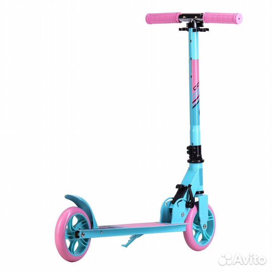 Самокат детский розовый складной
