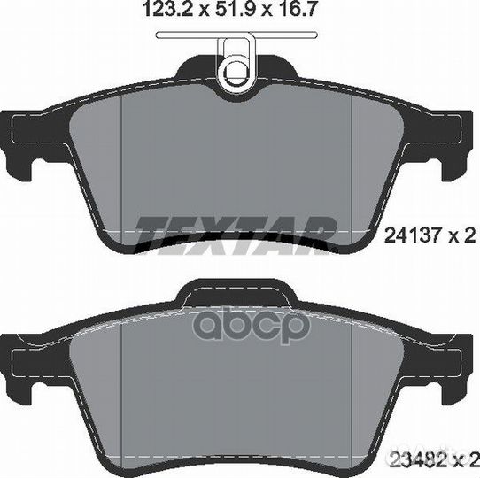 Колодки тормозные дисковые зад 2413701 2413