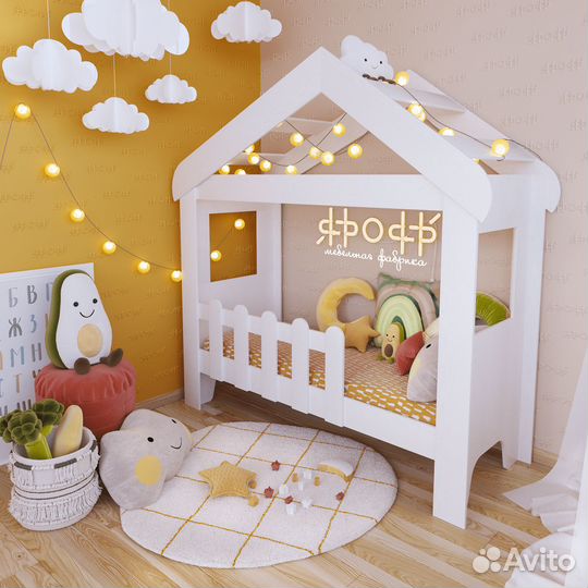 Кровать для детей домик от фабрики