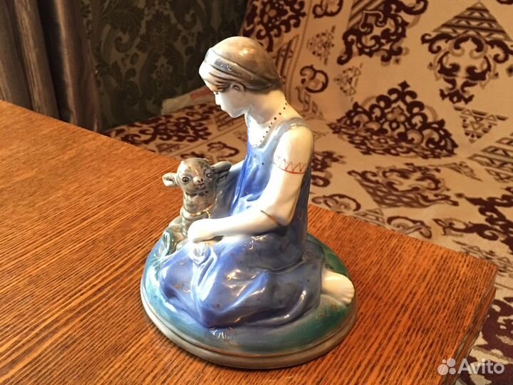 Старая Гжель, Аленушка с козленком, фарфор