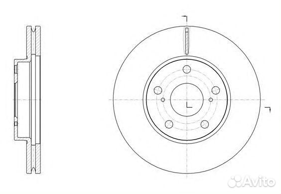 Диск тормозной передний