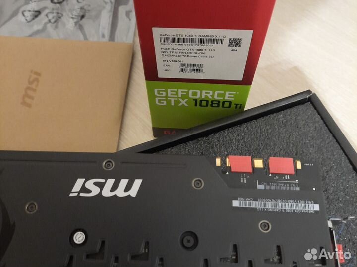 Видеокарта MSI 1080 ti Gaming X 11Gb
