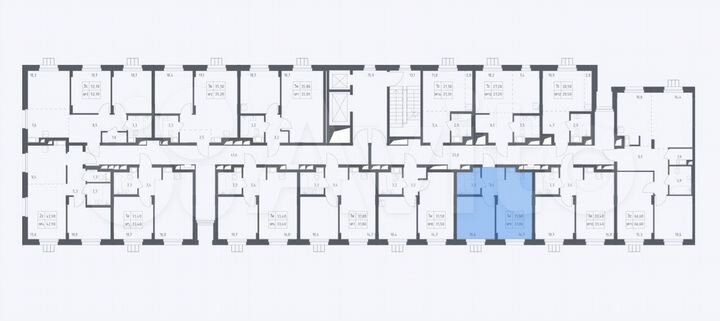 1-к. апартаменты, 31,8 м², 12/17 эт.