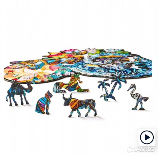 Пазл из дерева новый