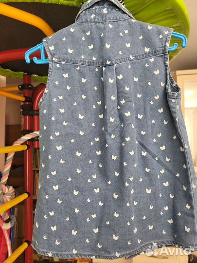 Джинсовая рубашка девочке