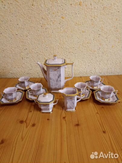 Сервиз кофейный чешский фарфор новый. цена 10000