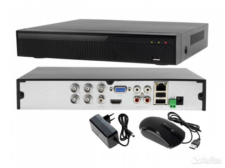 Гибридный 5 в 1 видеорегистратор, 4 канала 5.0Мп