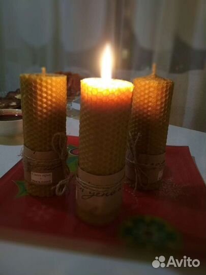 Свечи волшебные из медового пчелиного воска