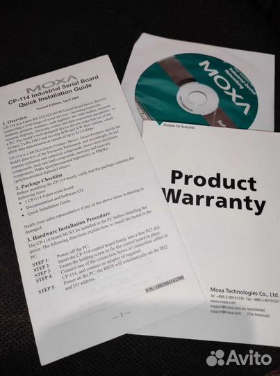 Плата расширения Moxa CP-114IS