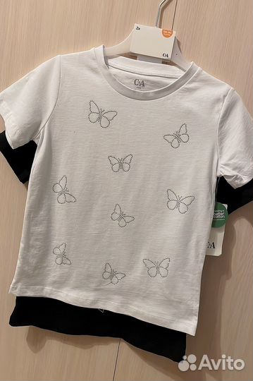 Футболки для девочки C&A 2 шт