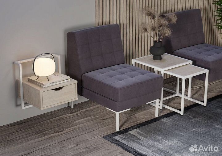 Тумба навесная Лофт дизайн 3