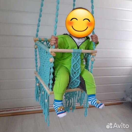 Детские качели ручной работы