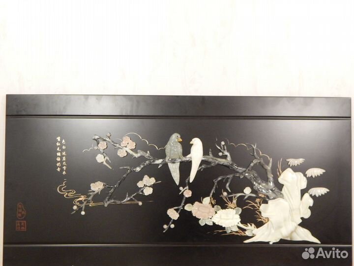 Картина панно из нефрита 60x120 см