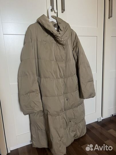 Пуховик зимний длинный женский 44 uniqlo