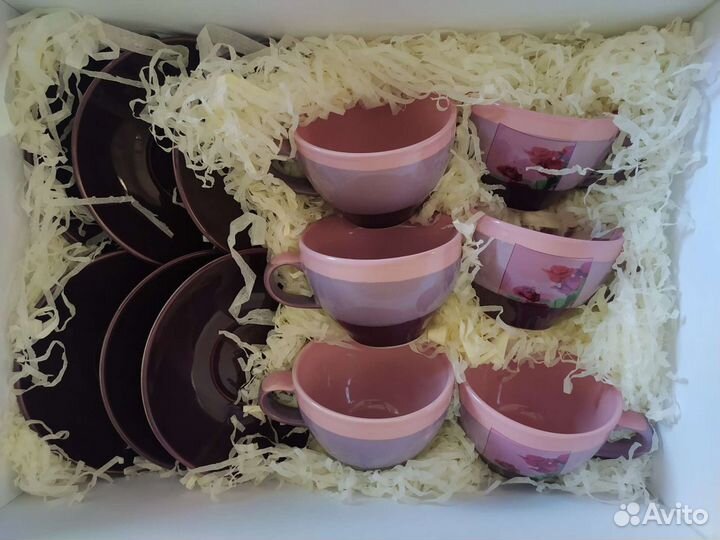 Чайно- кофейный сервиз керамический новый