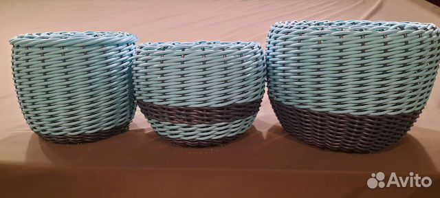 Кашпо из ротанга 
