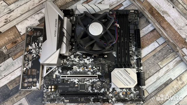Материнская плата Asrock b450m steel legend+кулер купить в Видном ...