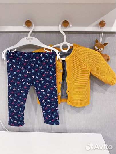 Костюм утепленный для девочки кофта и штаны